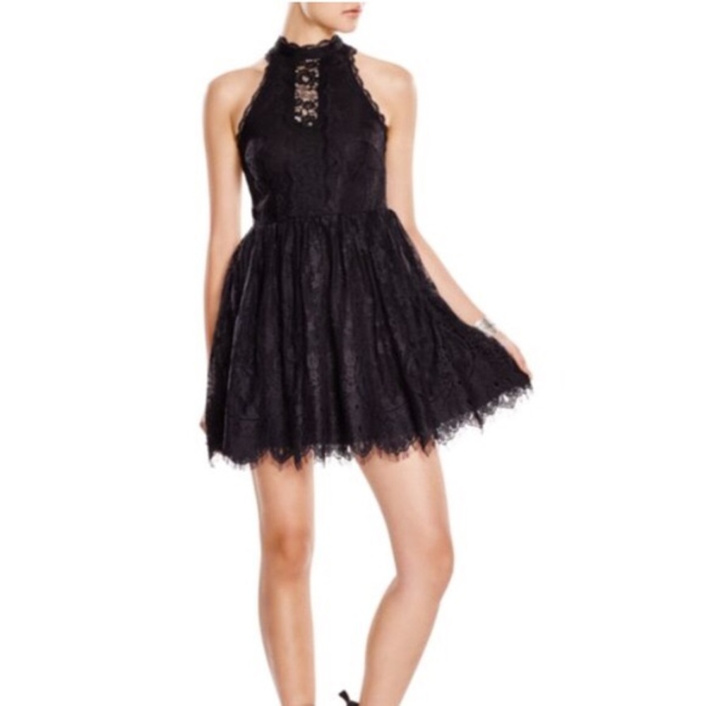 Size 4 Black Lace Free People Dress